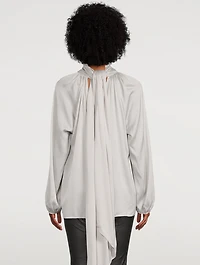 Nera Tie-Neck Blouse