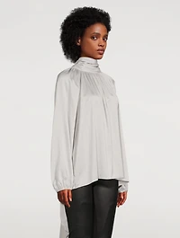 Nera Tie-Neck Blouse