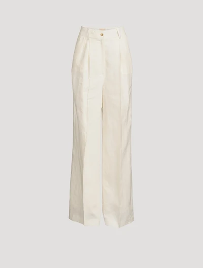 Baiyan Wide-Leg Linen Trousers