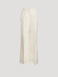 Baiyan Wide-Leg Linen Trousers