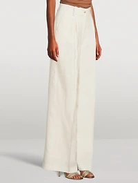 Baiyan Wide-Leg Linen Trousers
