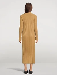 Kale Ribbed Midi Dress