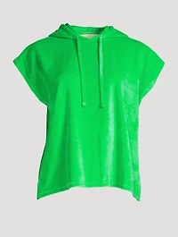 Moala Terry Cap-Sleeve Hoodie
