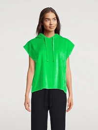 Moala Terry Cap-Sleeve Hoodie