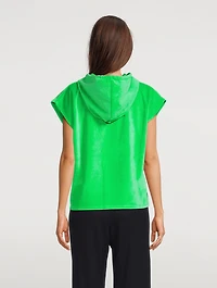Moala Terry Cap-Sleeve Hoodie