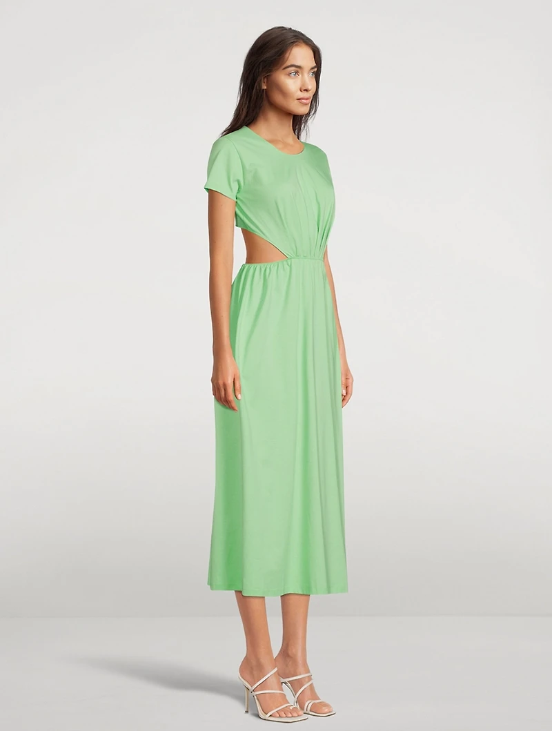 Seram Cut-Out Cotton Midi Dress