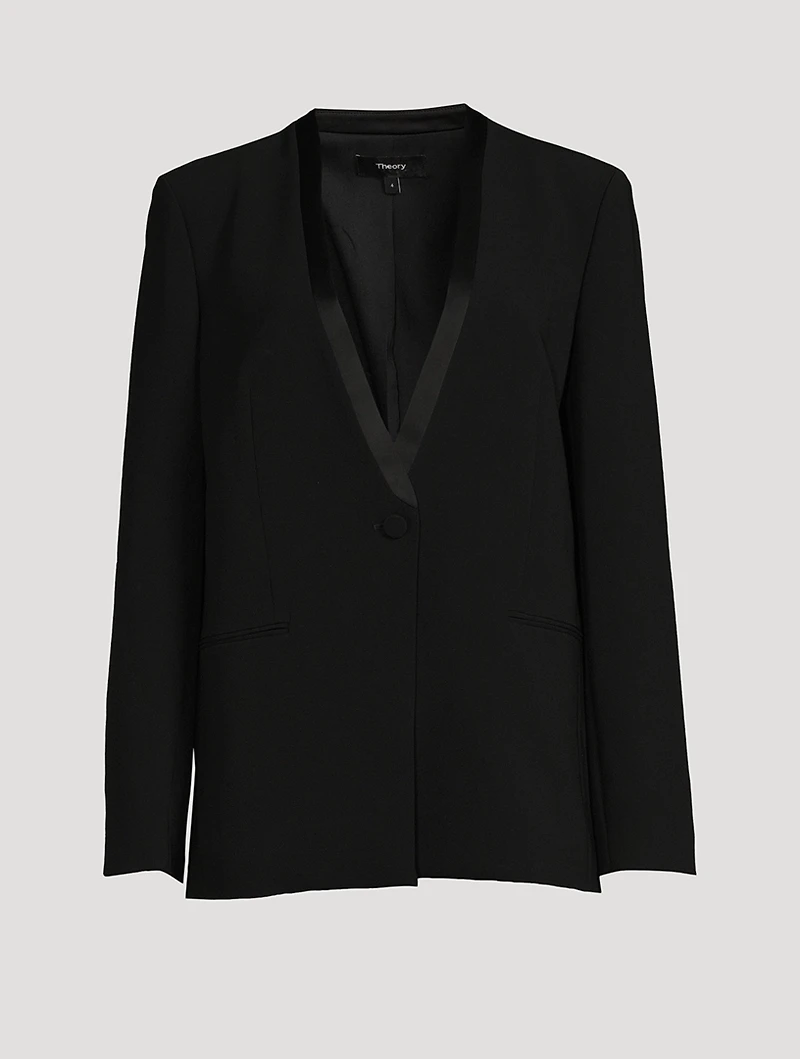Crepe Tuxedo Jacket