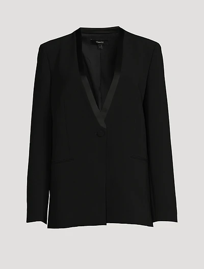 Crepe Tuxedo Jacket