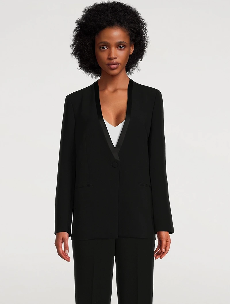 Crepe Tuxedo Jacket