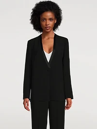 Crepe Tuxedo Jacket