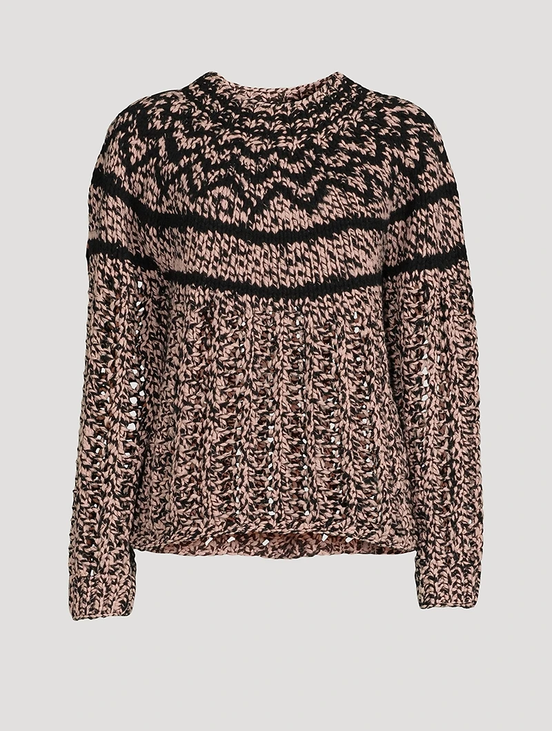 Chevron Wool And Cashmere Sweater