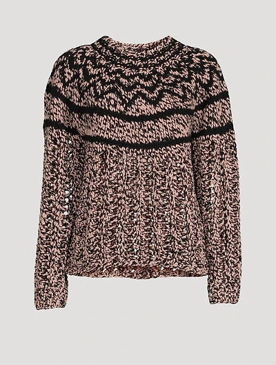 Chevron Wool And Cashmere Sweater