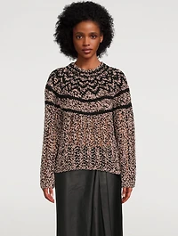 Chevron Wool And Cashmere Sweater
