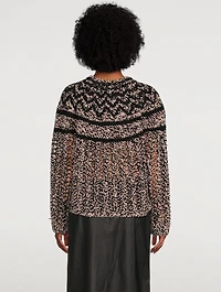Chevron Wool And Cashmere Sweater