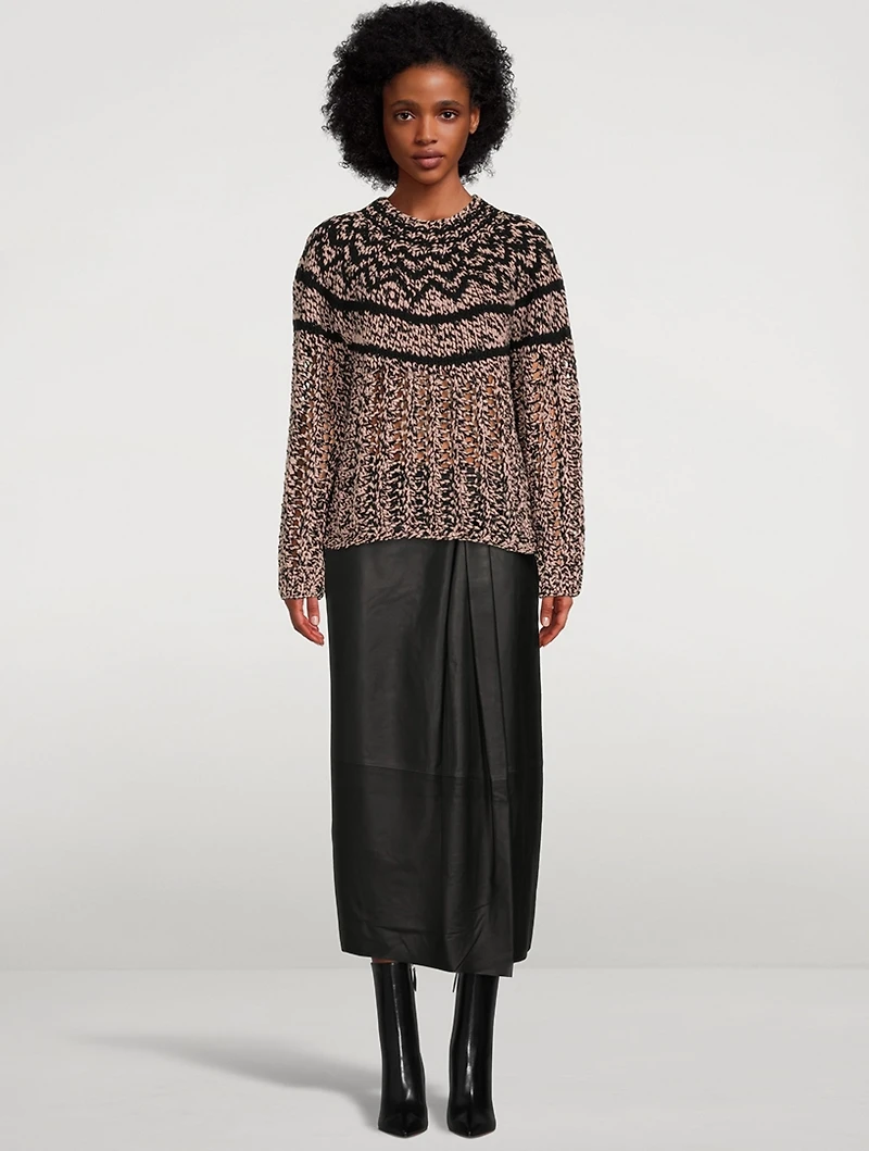 Chevron Wool And Cashmere Sweater