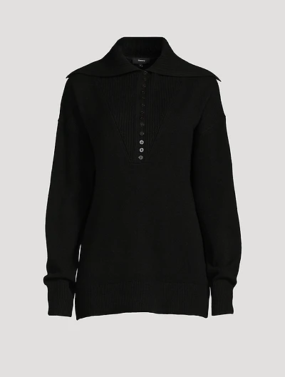 Button Cashmere Sweater