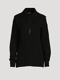 Button Cashmere Sweater