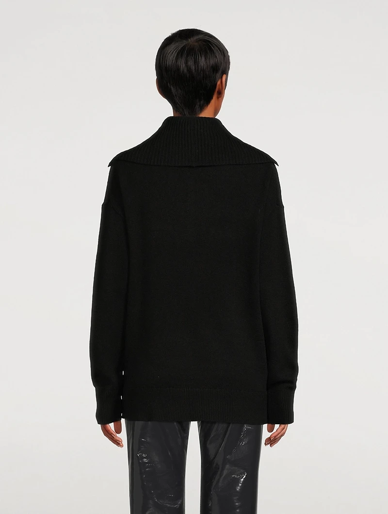 Button Cashmere Sweater