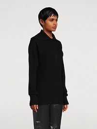 Button Cashmere Sweater