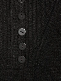 Button Cashmere Sweater