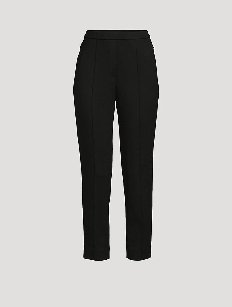 Double-Knit Slim Trousers