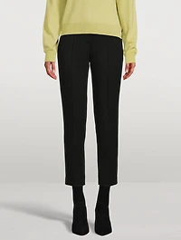 Double-Knit Slim Trousers