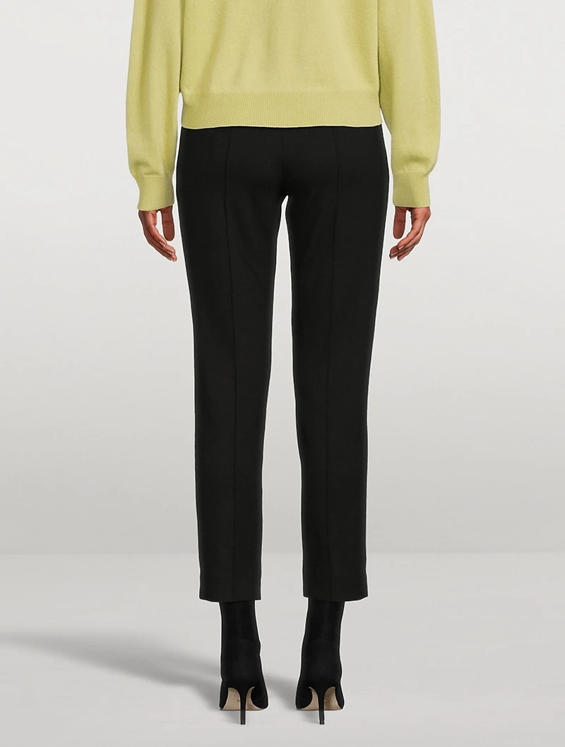 Double-Knit Slim Trousers