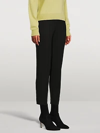 Double-Knit Slim Trousers