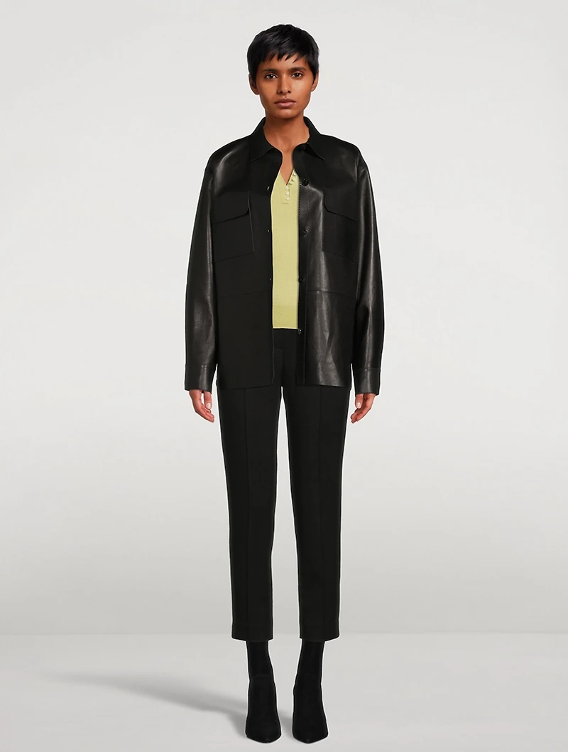 Double-Knit Slim Trousers