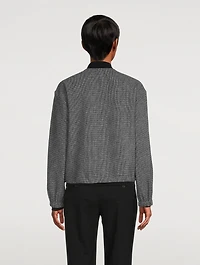 Ponte Anorak Houndstooth Print