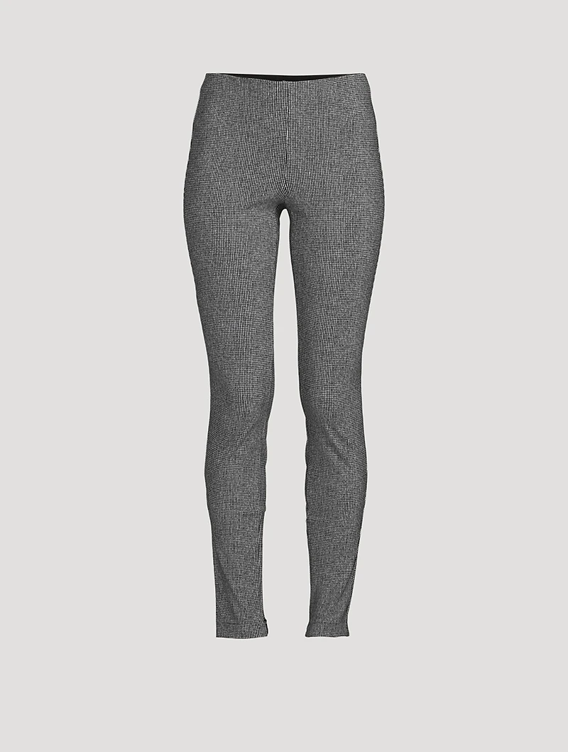 Ponte Leggings Houndstooth Print