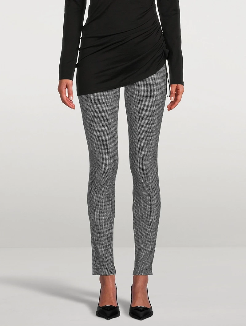 Ponte Leggings Houndstooth Print