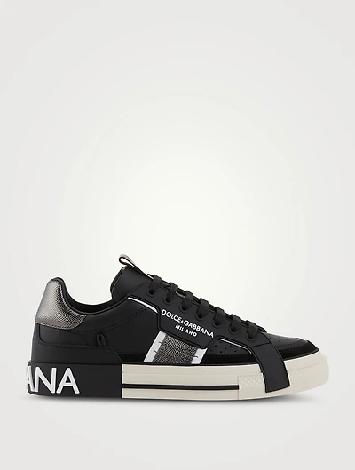 2.Zero Custom Leather Sneakers