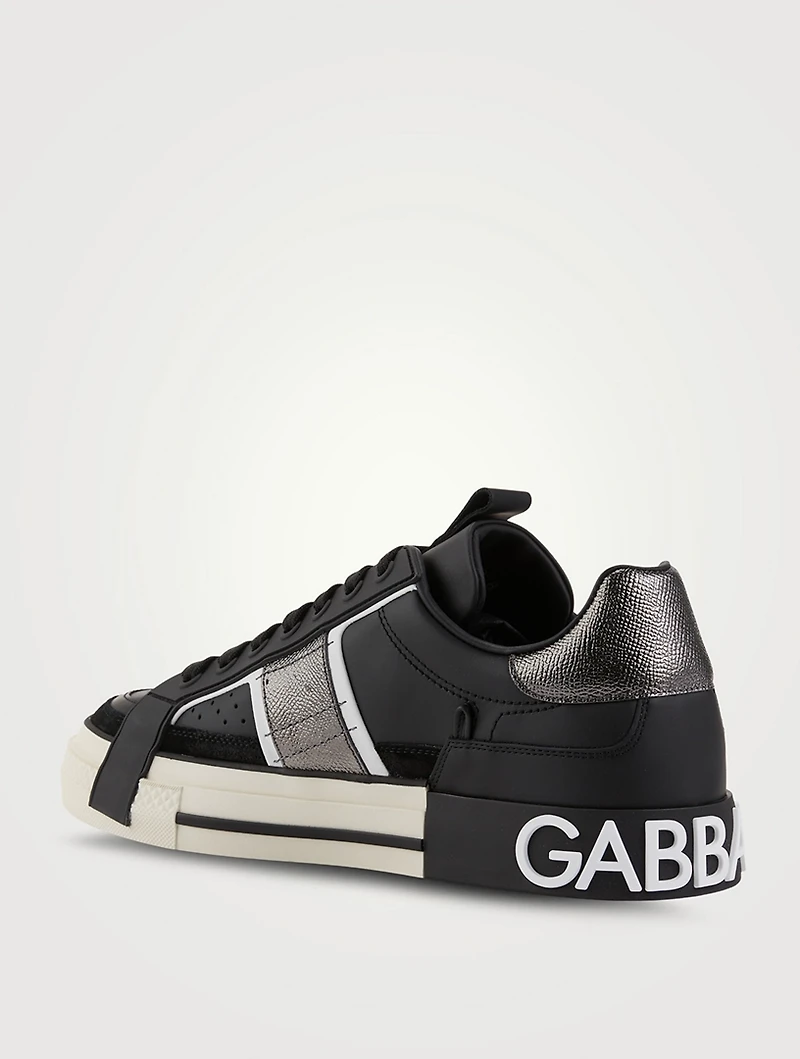 2.Zero Custom Leather Sneakers