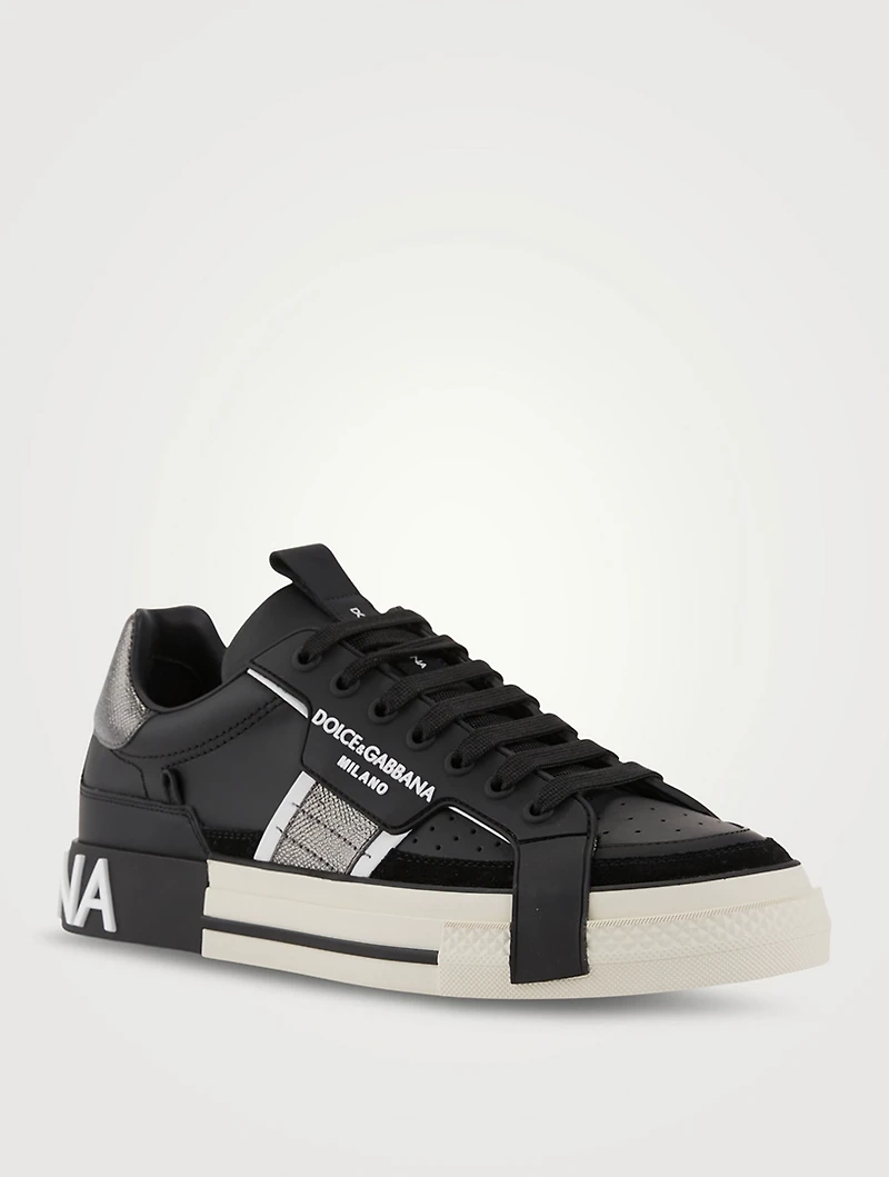2.Zero Custom Leather Sneakers