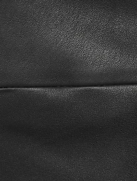 Yoke Leather Leggings