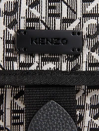 Courier Crossbody Bag In Logo Print