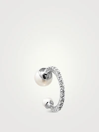 Ear Cuff With Crystals And Pearls