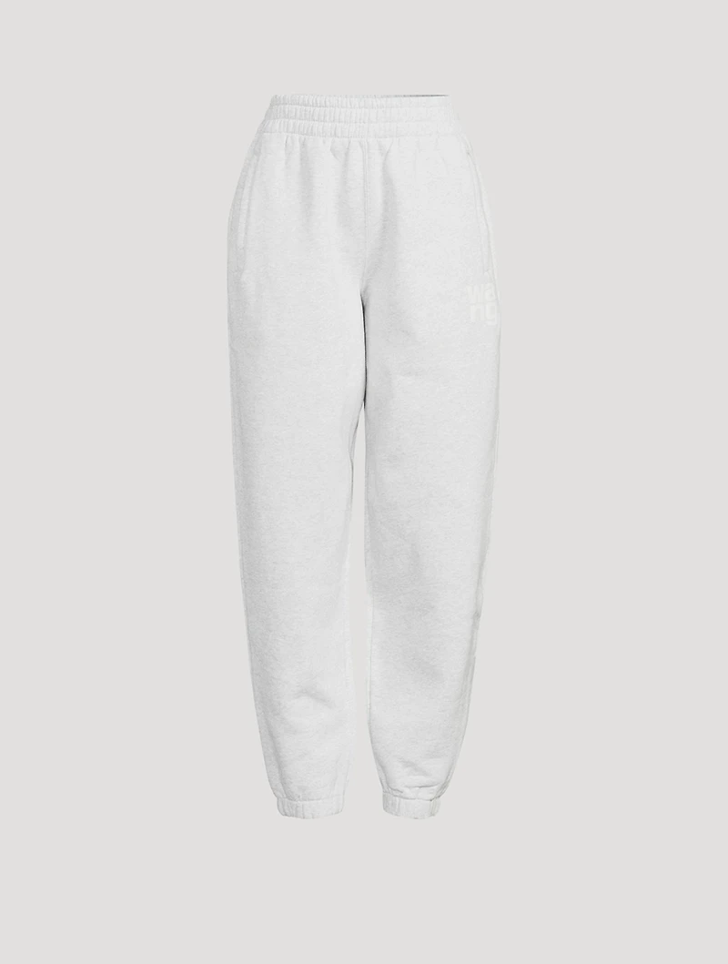 Terry Joggers With Puff Paint Logo
