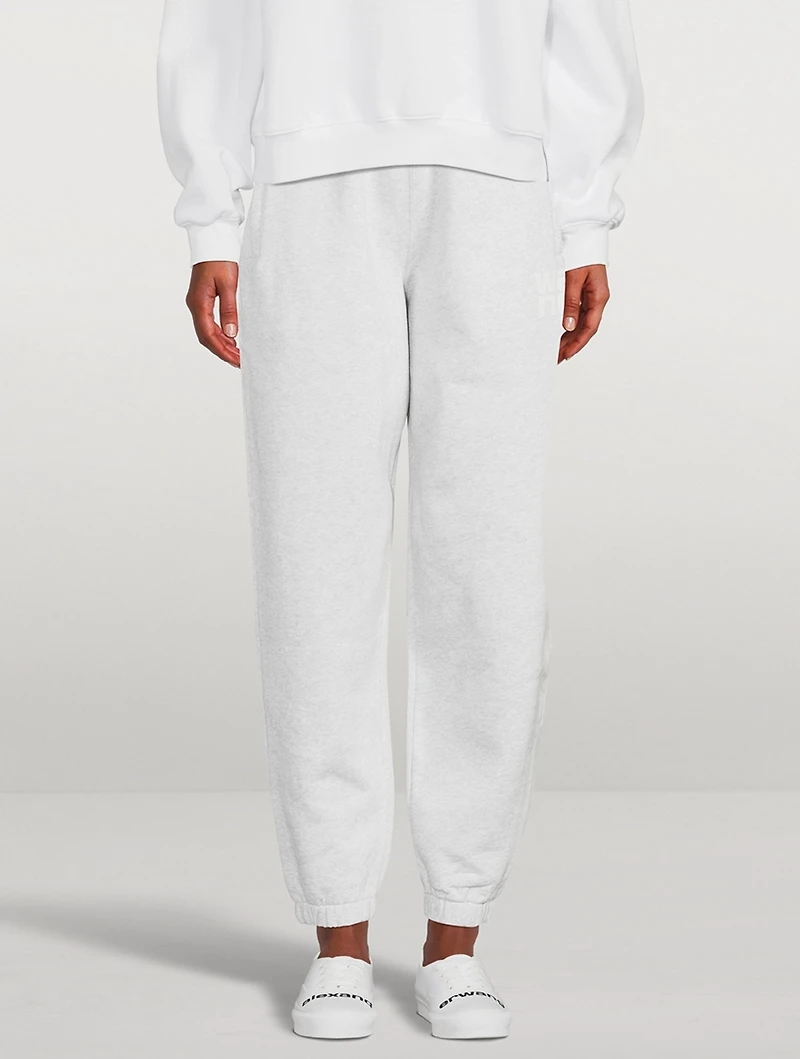 Terry Joggers With Puff Paint Logo