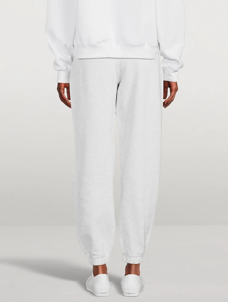 Terry Joggers With Puff Paint Logo
