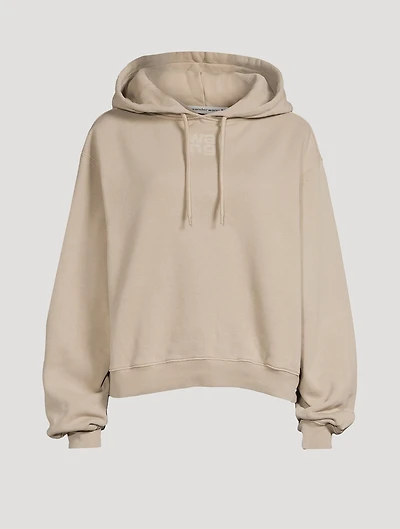 Structured Terry Hoodie With Puff Paint Logo