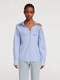 Cut-Out Cotton Shirt