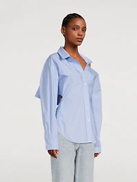 Cut-Out Cotton Shirt