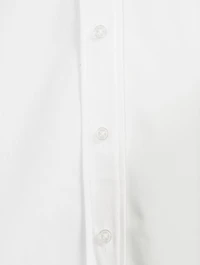 Cut-Out Cotton Shirt Dress