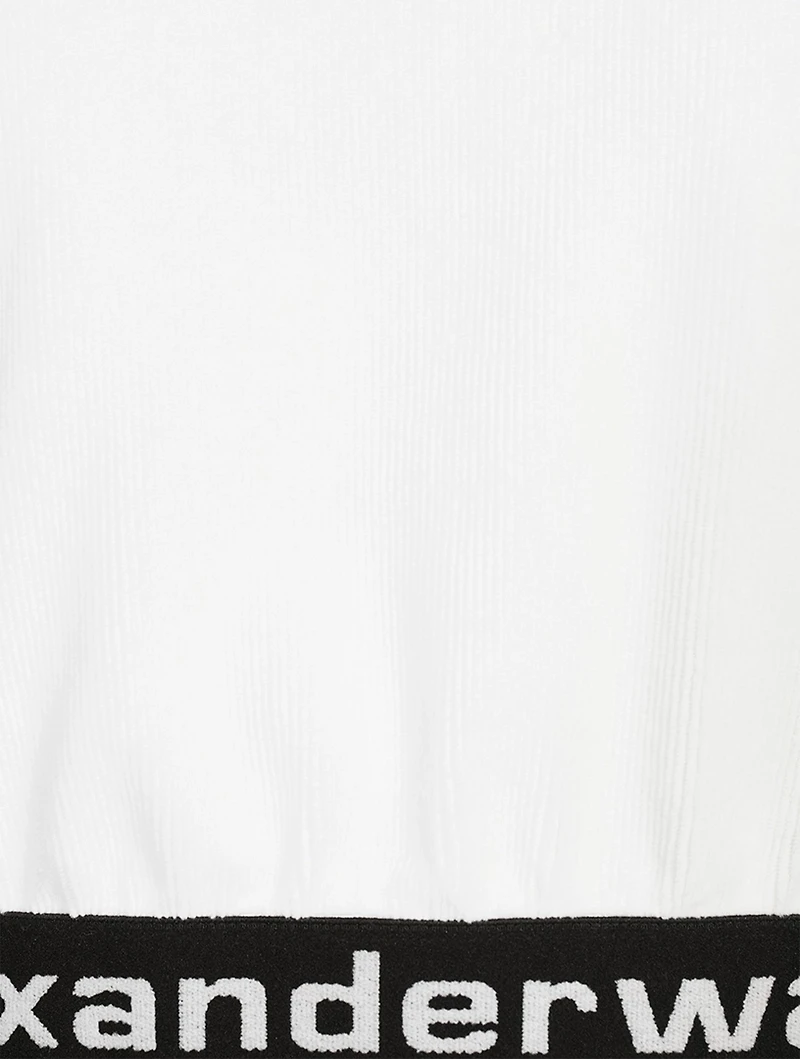 Stretch-Corduroy Cap-Sleeve Hoodie