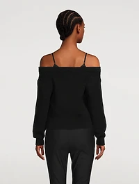 Off-The-Shoulder Sweater With Cami Detail