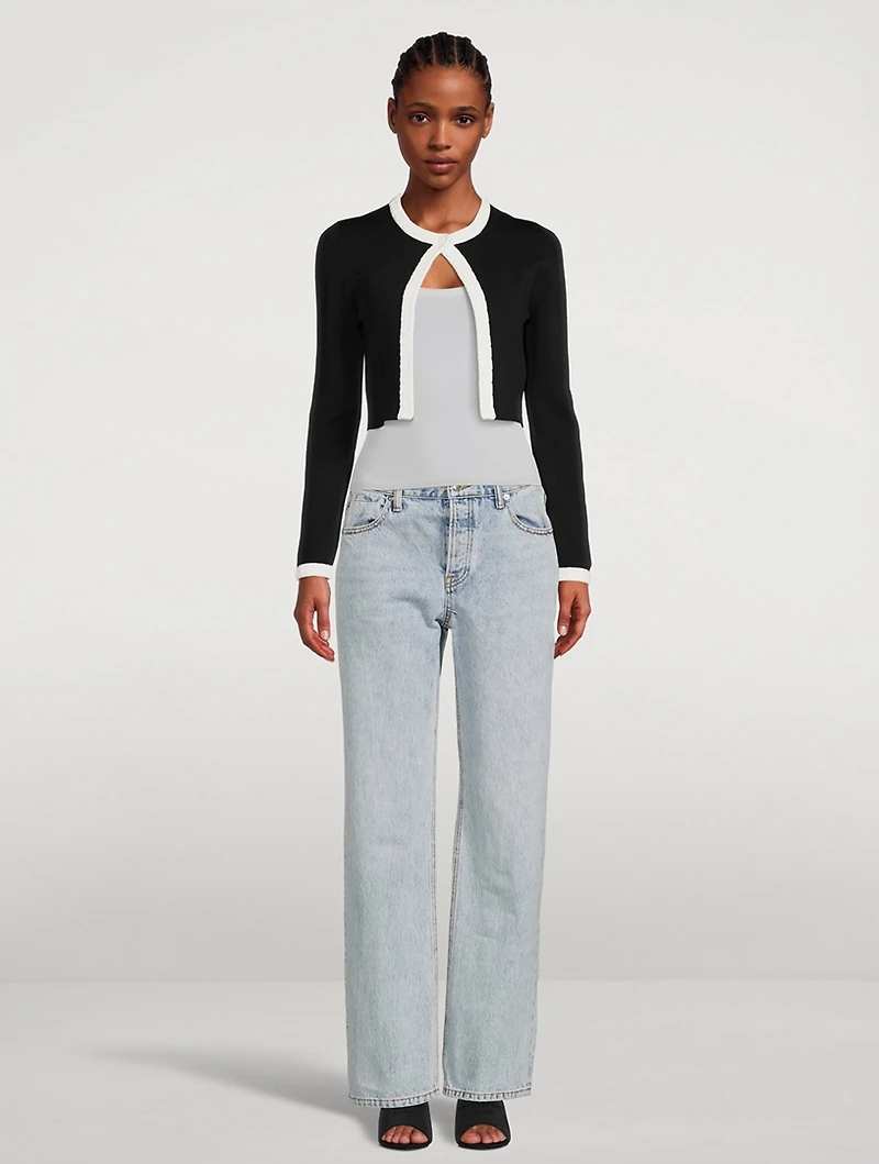 Stretch-Knit Scoopneck T-Shirt