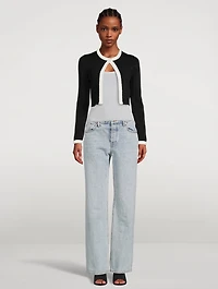 Stretch-Knit Scoopneck T-Shirt