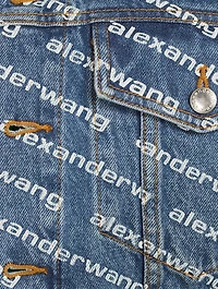 Game Denim Jacket Logo Print